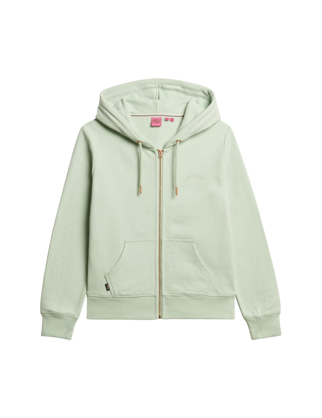 Cotton Rich Zip Up Embroidered Logo Hoodie 2 of 5