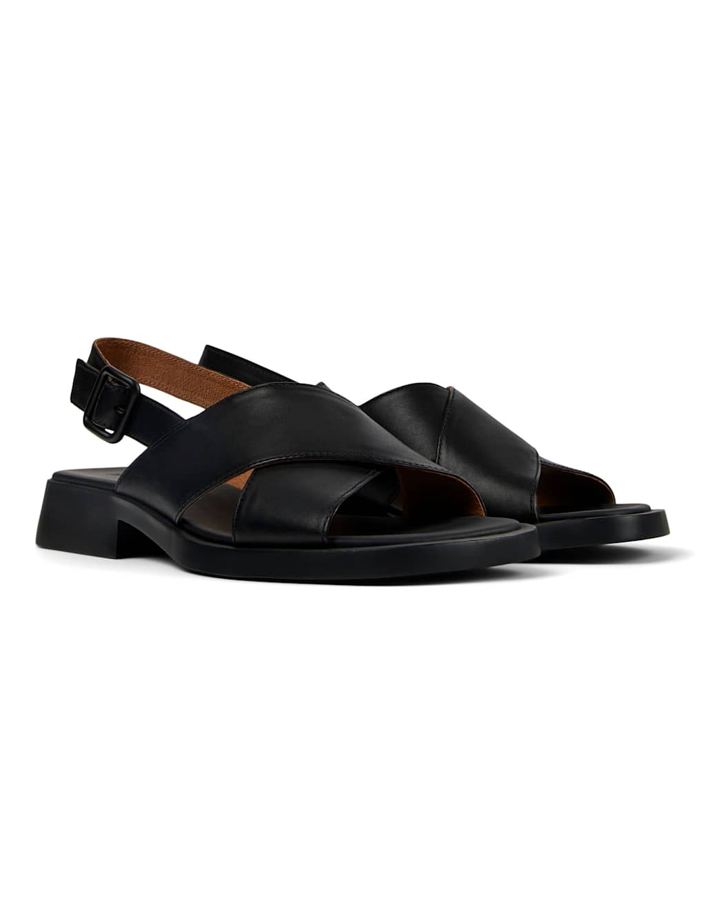 Leather Block Heel Sandals 3 of 5