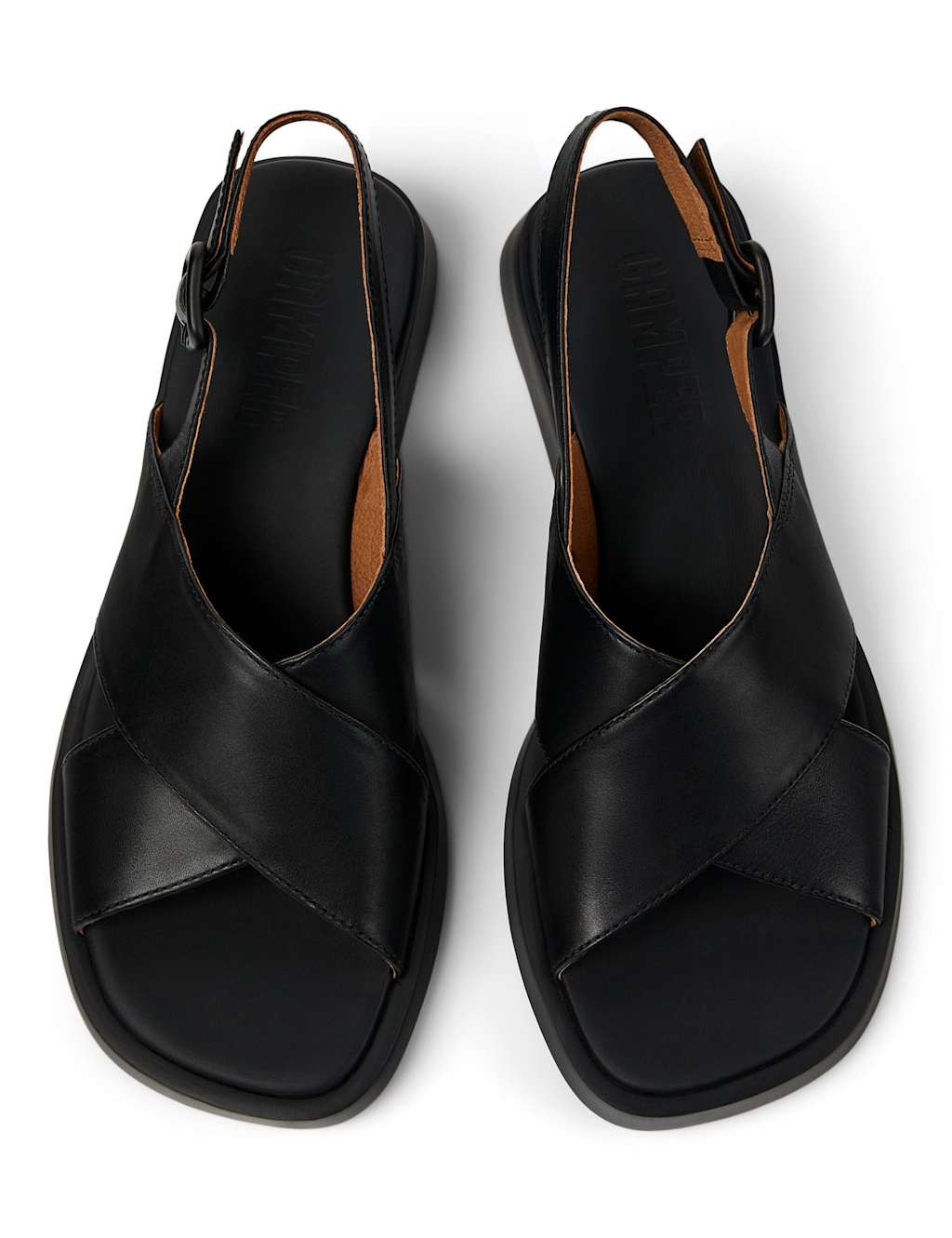 Leather Block Heel Sandals 2 of 5