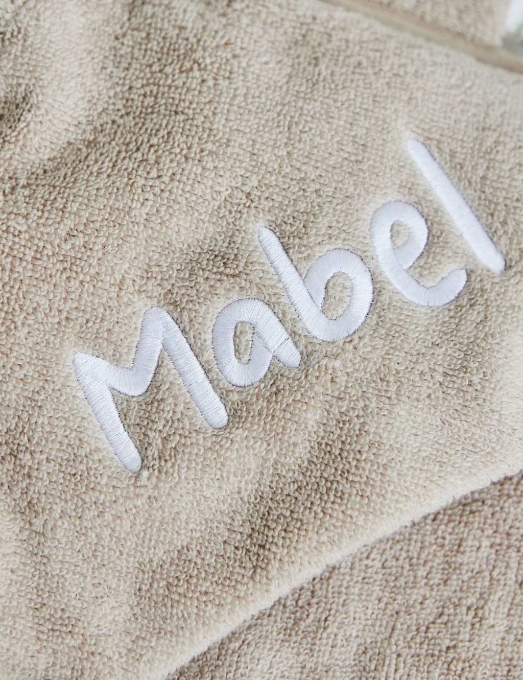 Personalised Small Oatmeal Hooded Towel 2 of 2