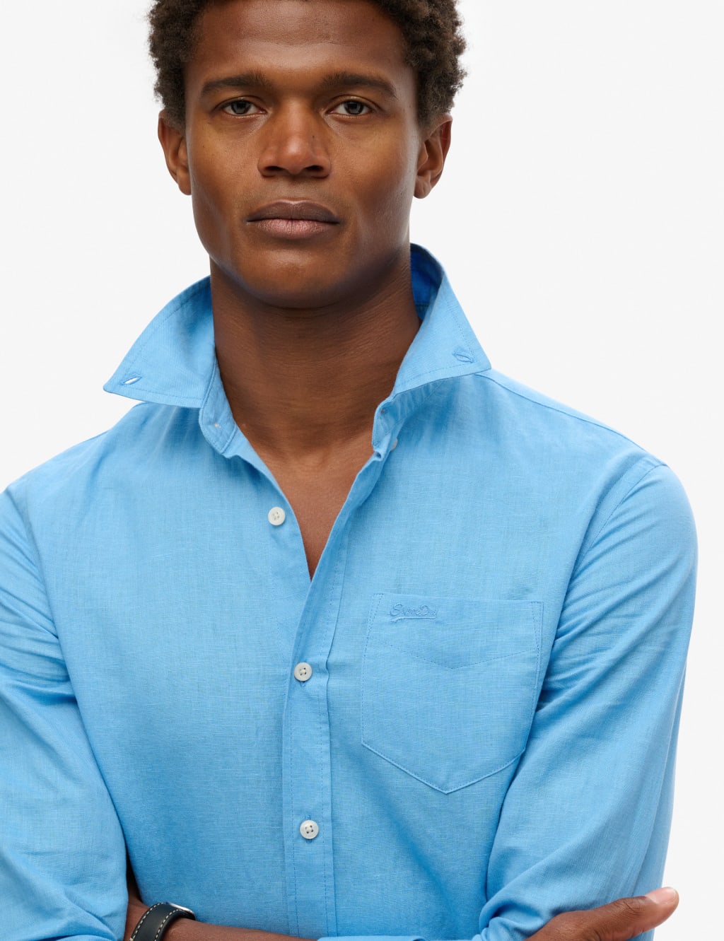 Cotton Linen Blend Long Sleeve Shirt 5 of 6
