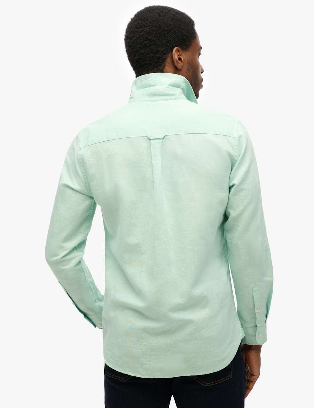 Cotton Linen Blend Long Sleeve Shirt 2 of 5