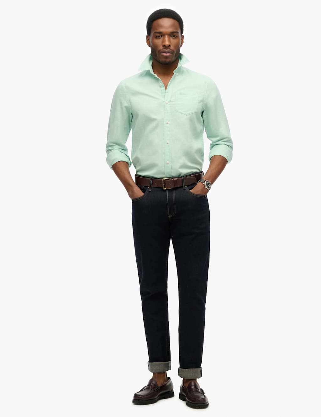 Cotton Linen Blend Long Sleeve Shirt 3 of 5