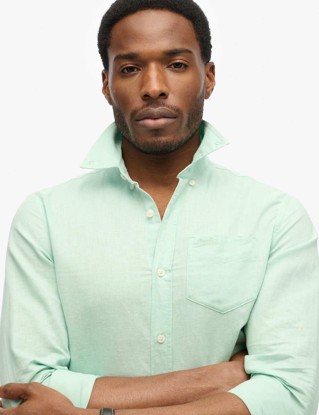 Cotton Linen Blend Long Sleeve Shirt 4 of 5