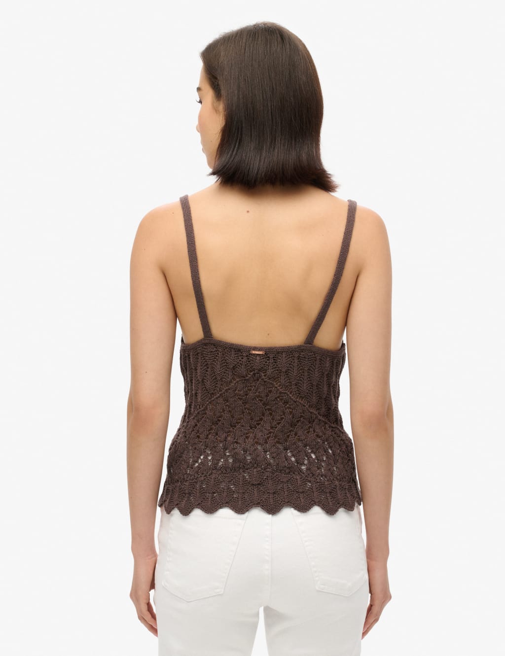 Cotton Rich V-Neck Knitted Cami 2 of 7