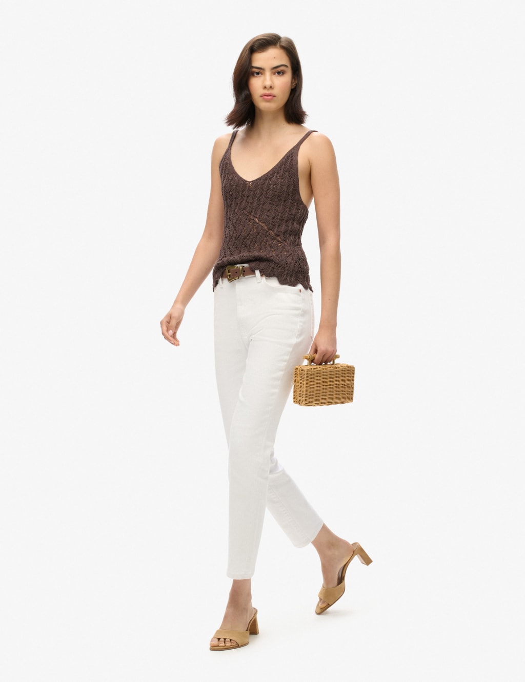Cotton Rich V-Neck Knitted Cami 4 of 7
