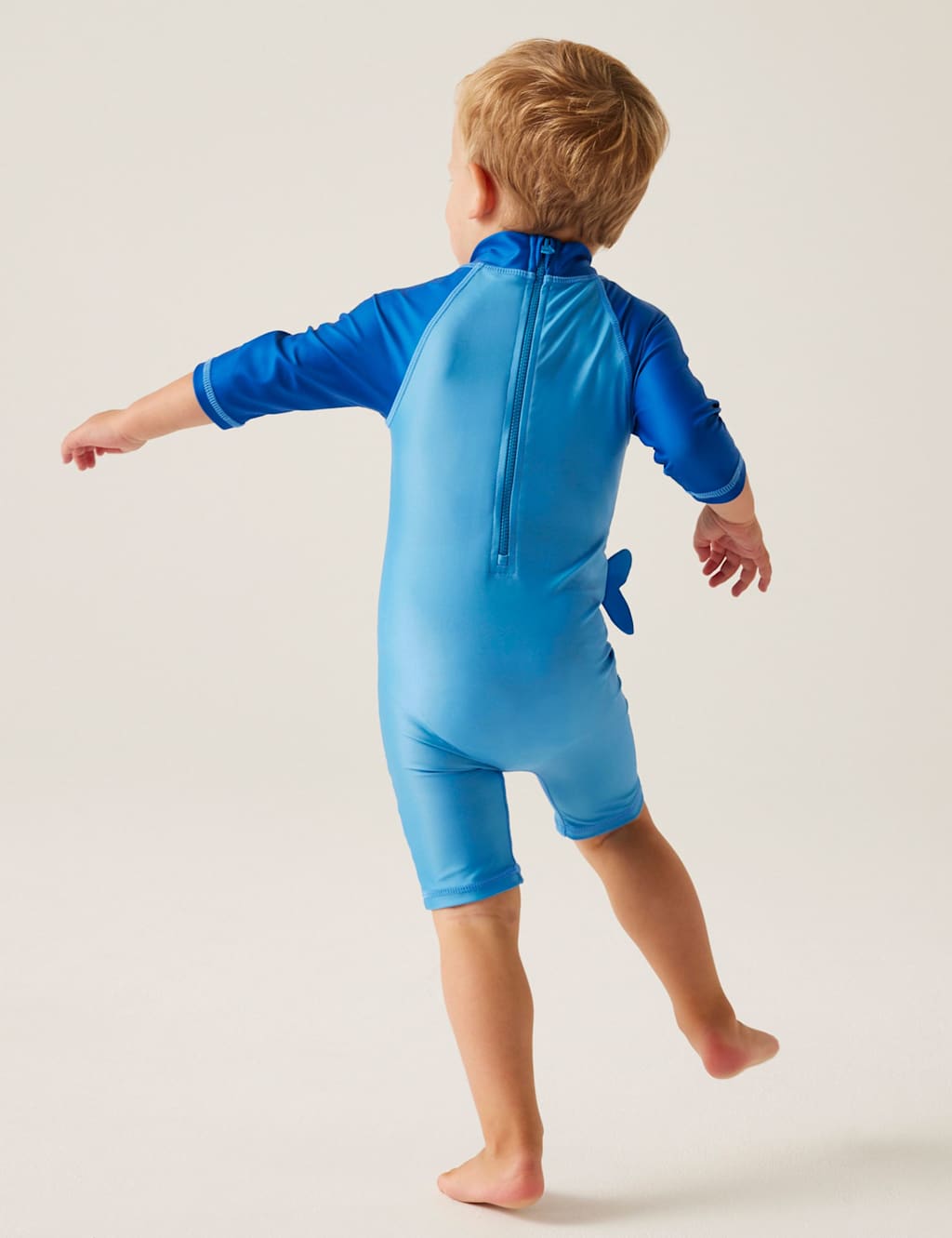 Shark 3/4 Sleeve All In One Swimsuit (6 Mths - 6 Yrs) 3 of 6