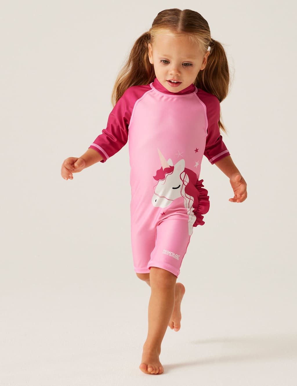 Unicorn 3/4 Sleeve All In One Swimsuit (6 Mths - 6 Yrs) 3 of 7