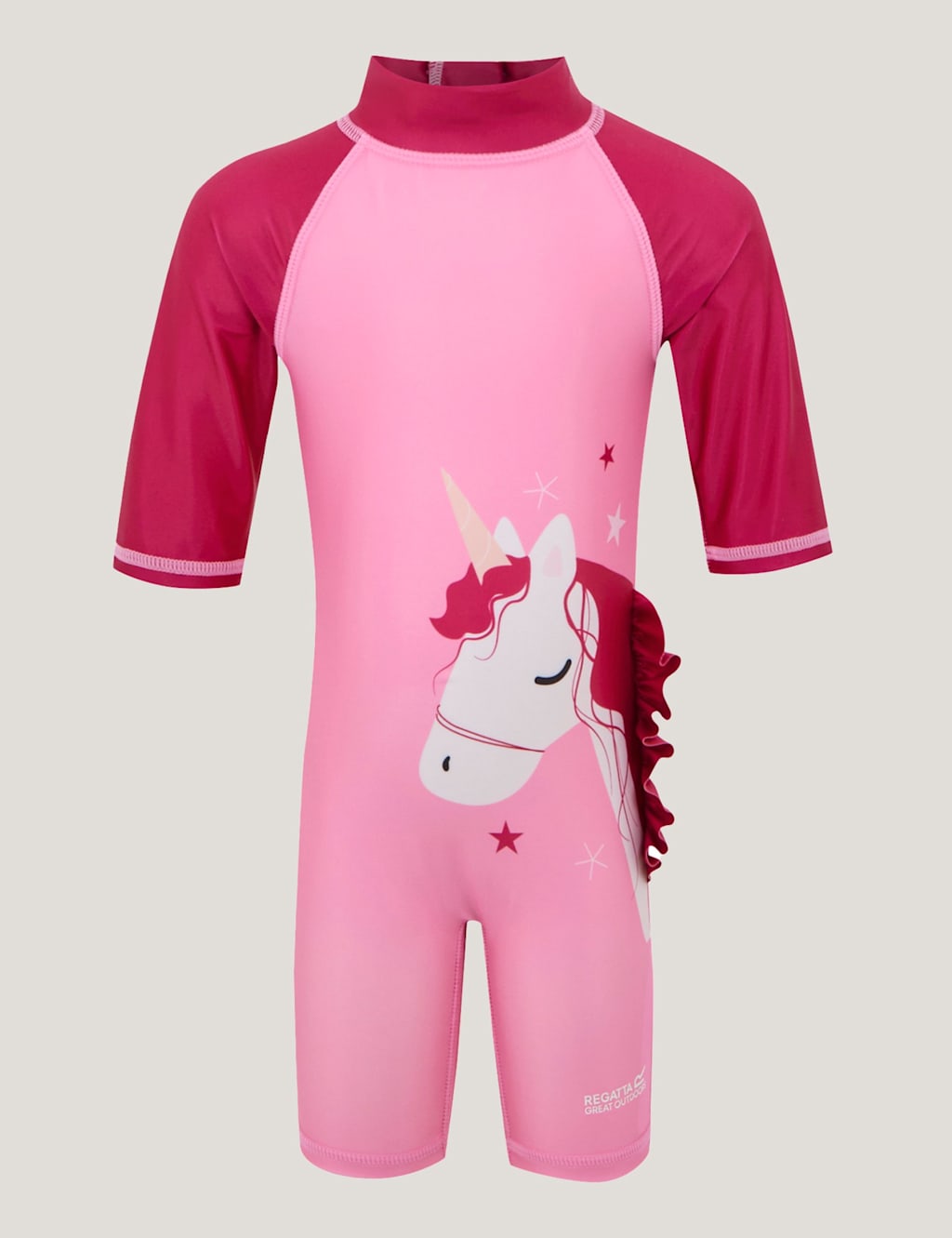 Unicorn 3/4 Sleeve All In One Swimsuit (6 Mths - 6 Yrs) 2 of 7