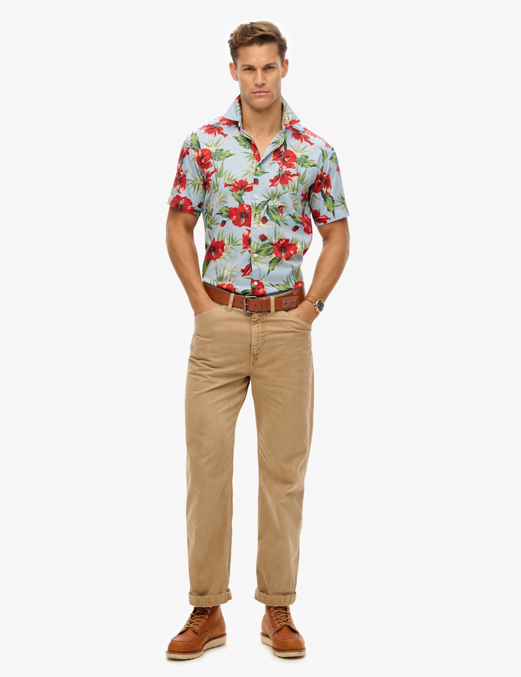 Cotton Blend Hawaiian Shirt 3 of 5