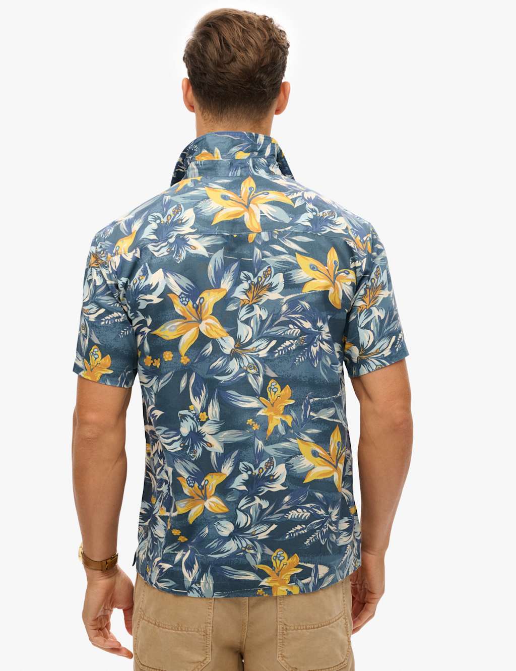 Cotton Blend Hawaiian Shirt 4 of 6