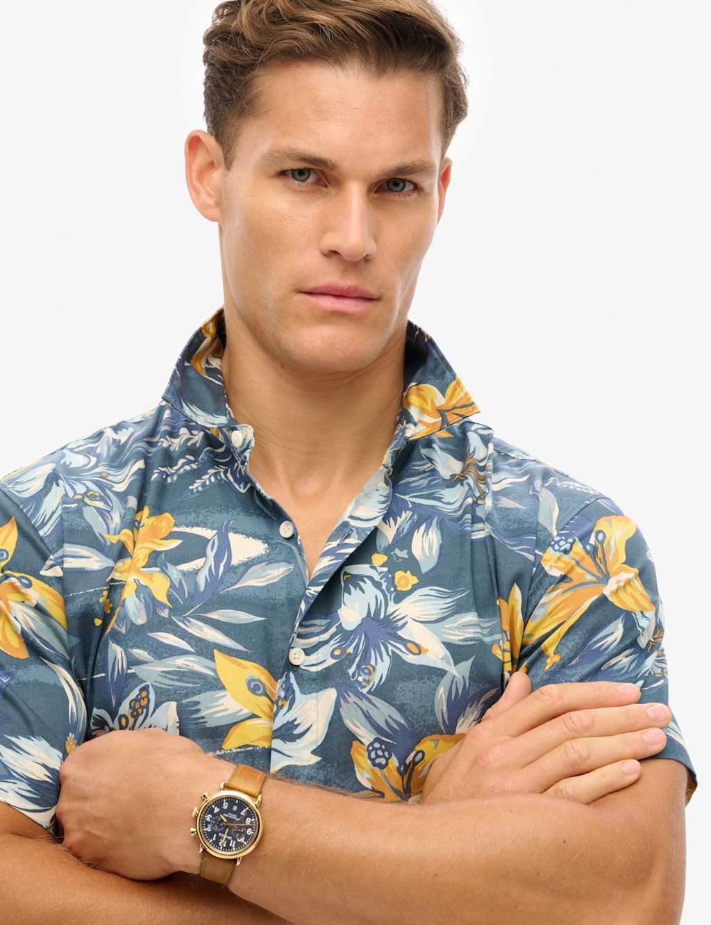 Cotton Blend Hawaiian Shirt 5 of 6