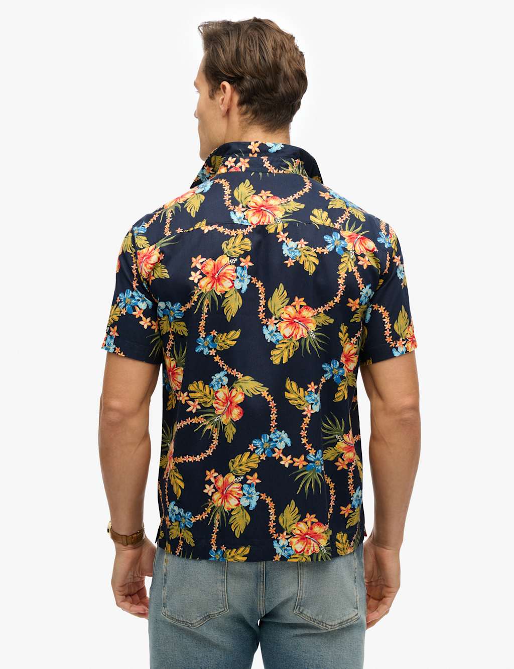 Cotton Blend Hawaiian Shirt 4 of 6