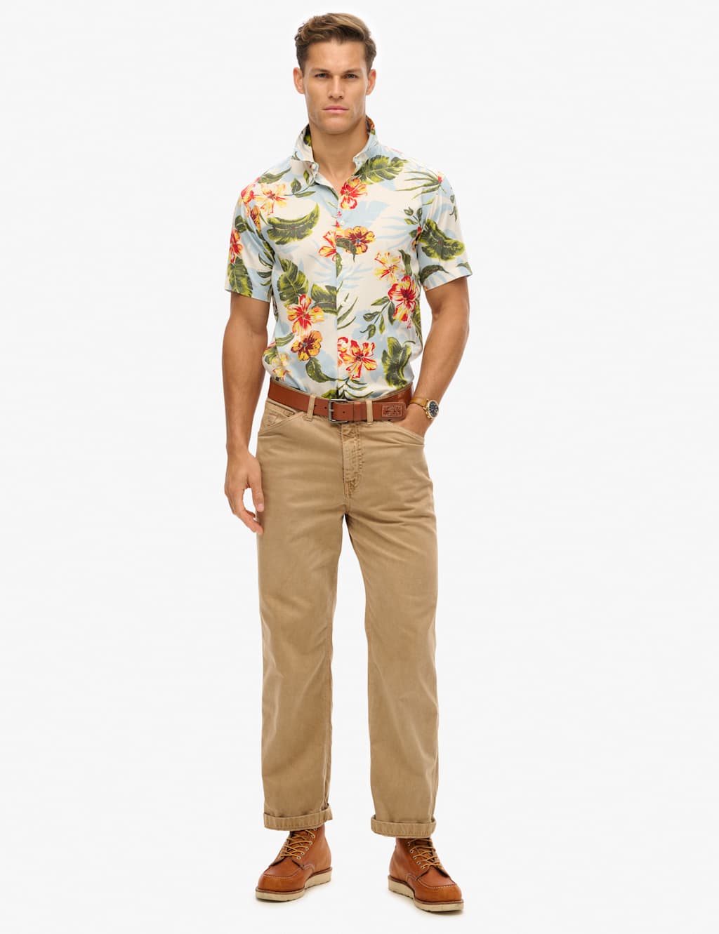 Cotton Blend Hawaiian Shirt 4 of 6