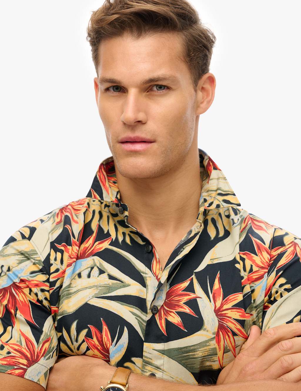 Cotton Blend Hawaiian Shirt 4 of 5