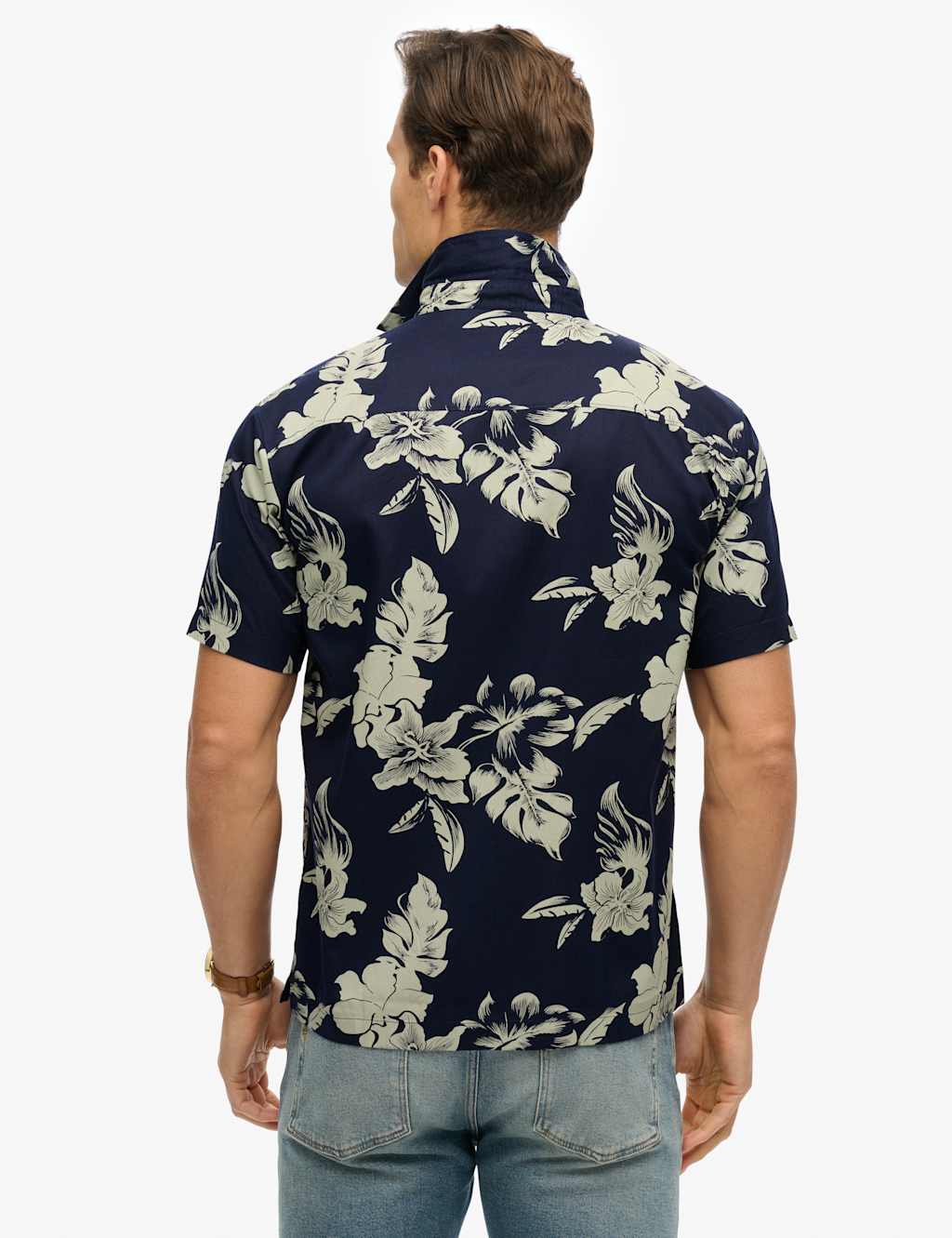 Cotton Blend Hawaiian Shirt 3 of 6