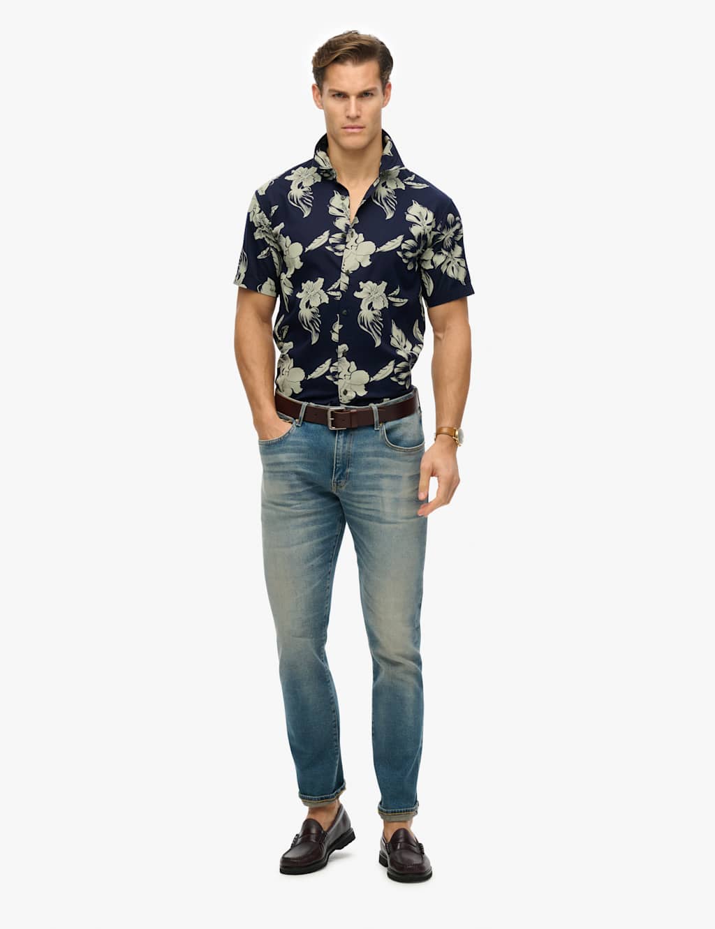 Cotton Blend Hawaiian Shirt 4 of 6