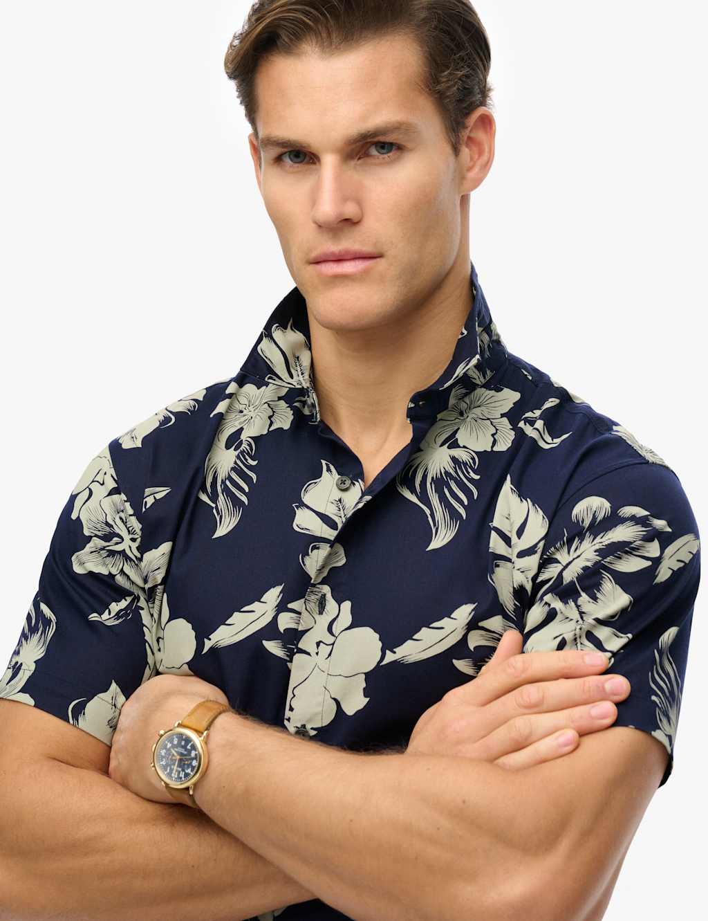 Cotton Blend Hawaiian Shirt 5 of 6