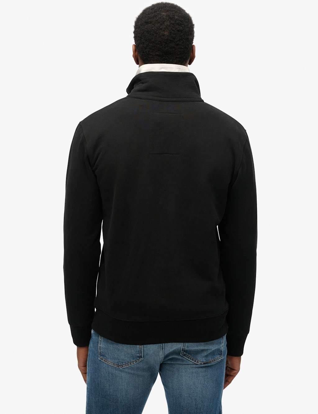Cotton Rich Half Zip Henley Sweatshirt 4 of 6
