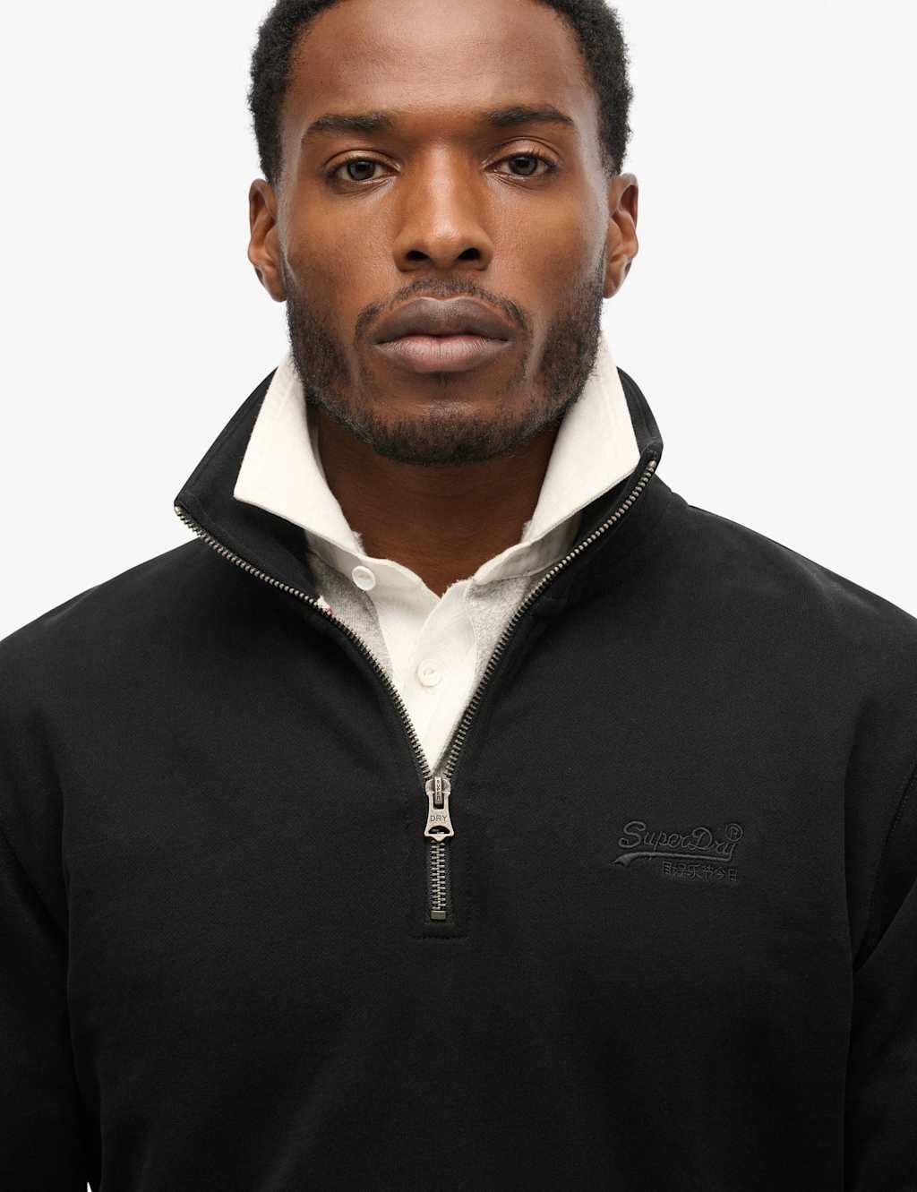 Cotton Rich Half Zip Henley Sweatshirt 5 of 6