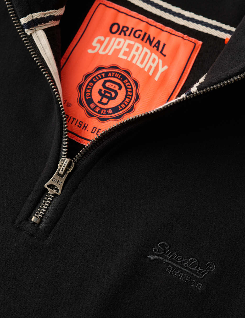 Cotton Rich Half Zip Henley Sweatshirt 6 of 6