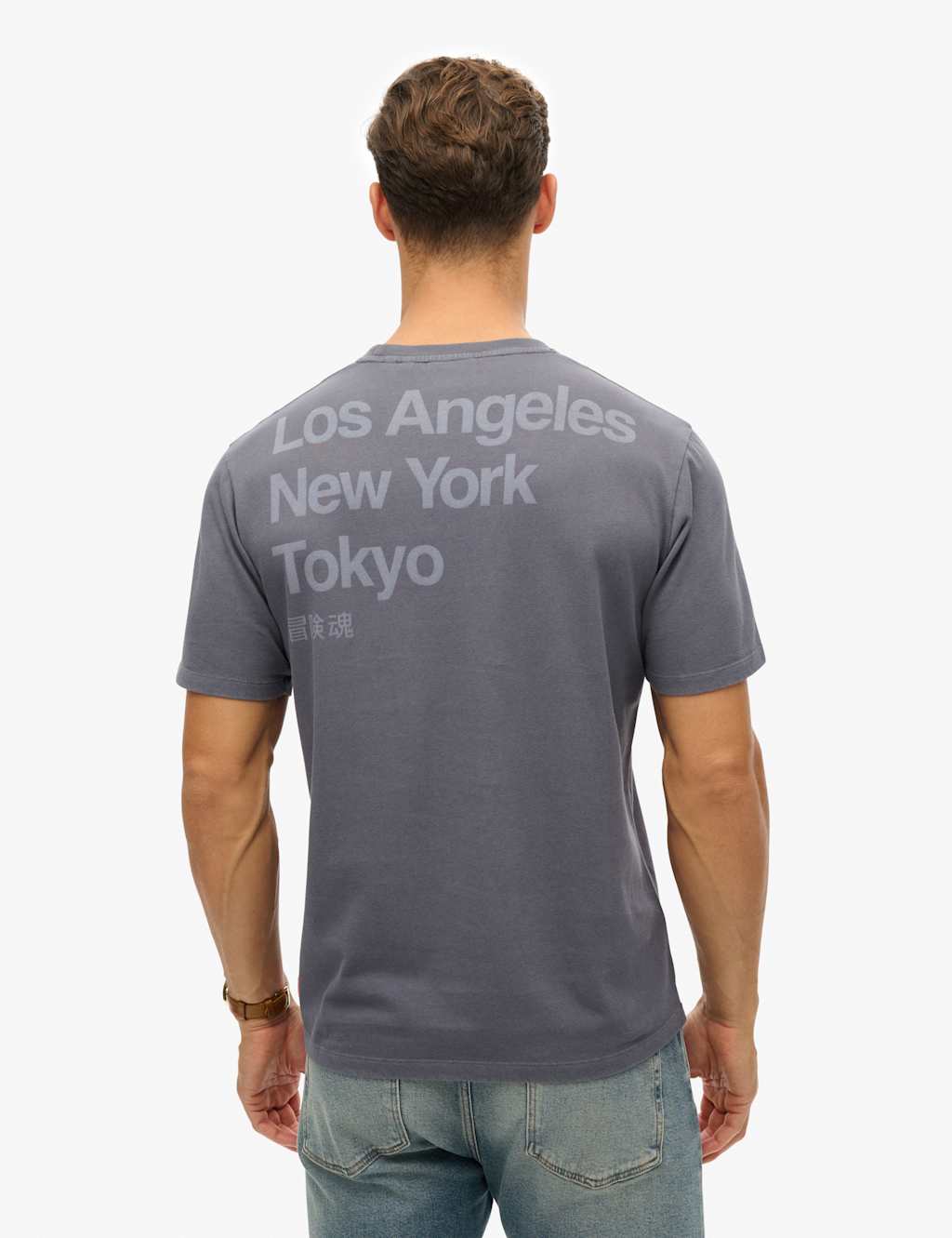 Pure Cotton Cities Logo Crew Neck T-Shirt 3 of 6
