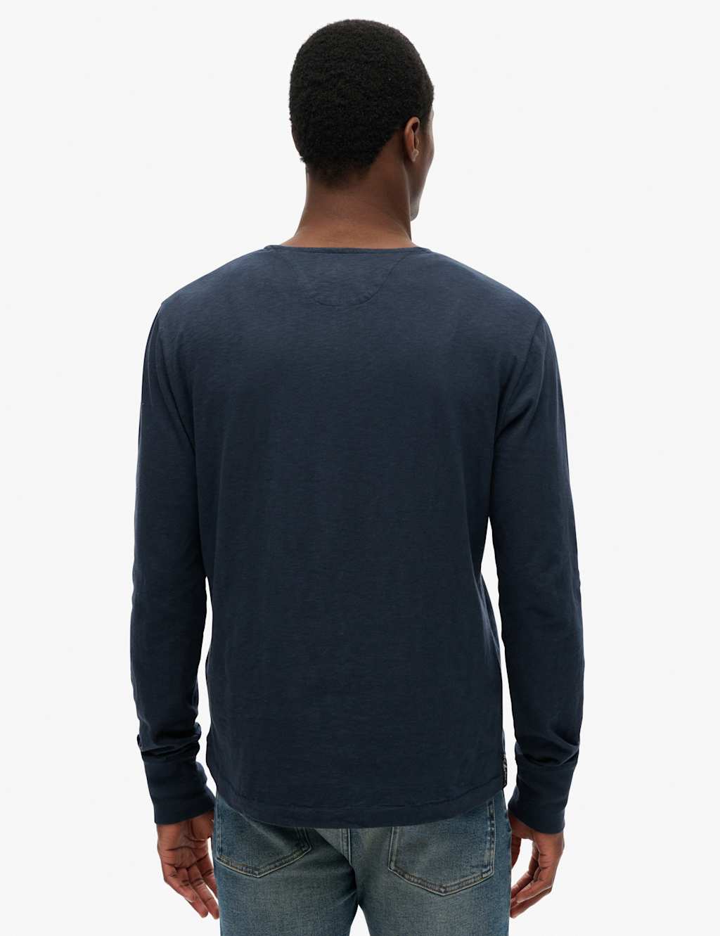 Pure Cotton Grandad Collar Long Sleeve Top 4 of 6