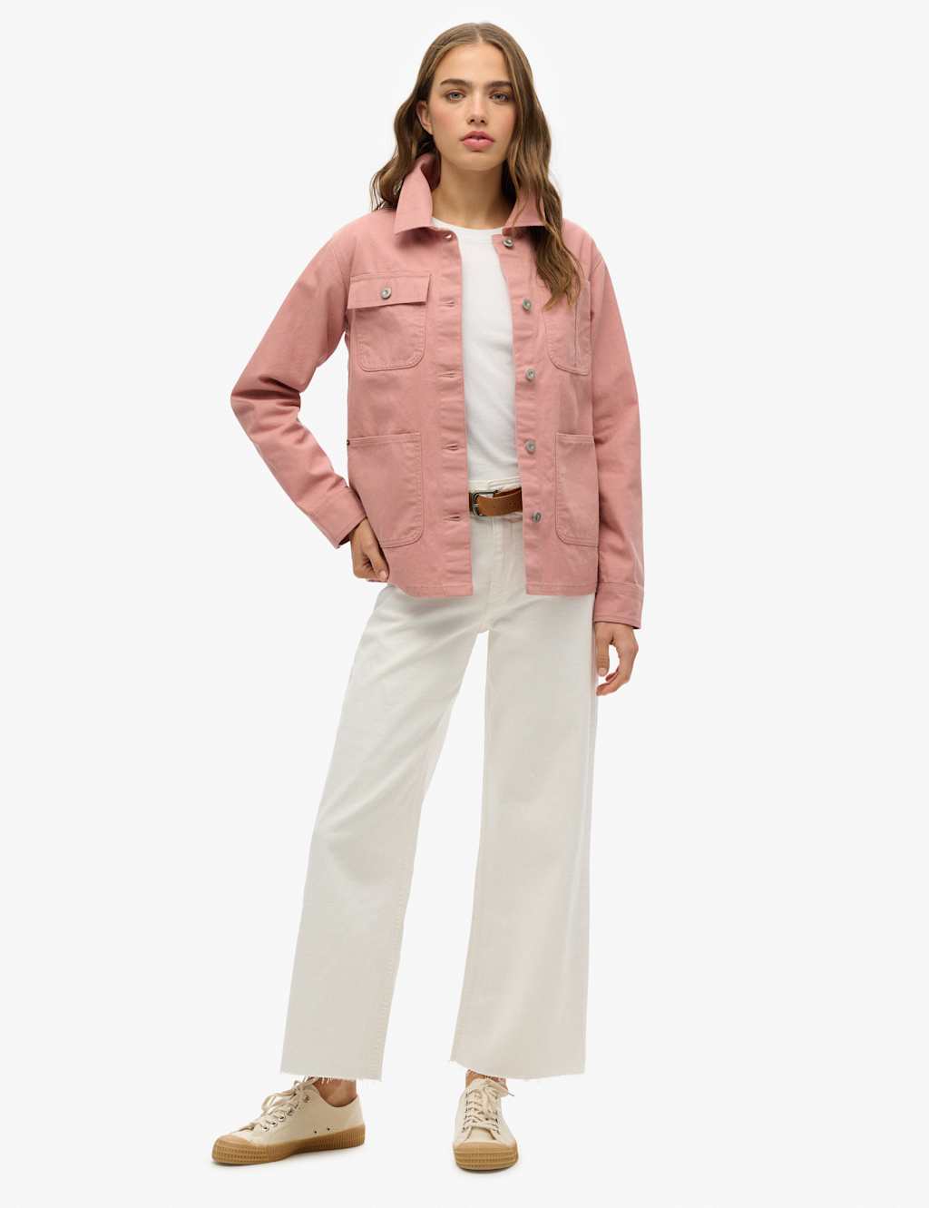 Pure Cotton Denim Relaxed Utility Jacket 3 of 4