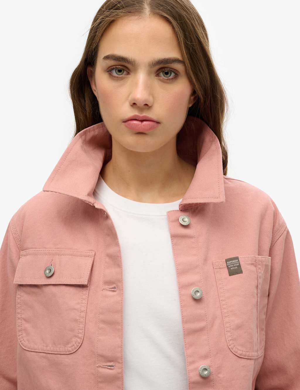 Pure Cotton Denim Relaxed Utility Jacket 4 of 4