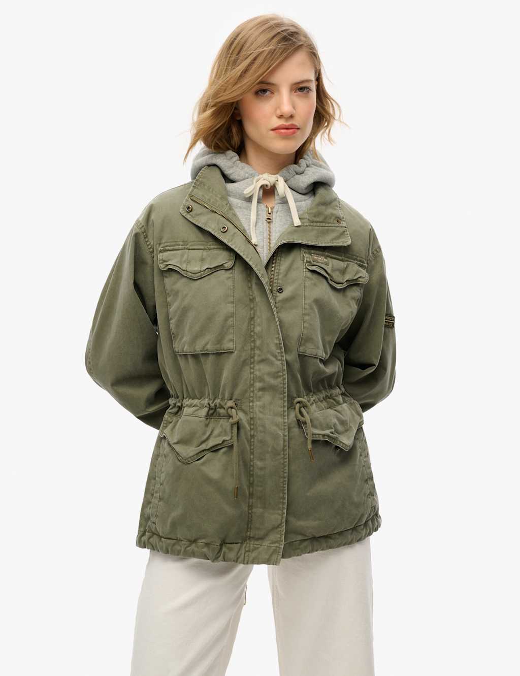 Jersey Hooded Relaxed Utility Jacket 2 of 5