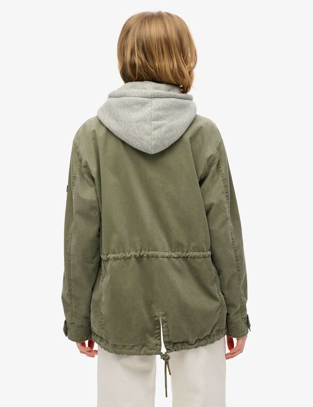 Jersey Hooded Relaxed Utility Jacket 3 of 5