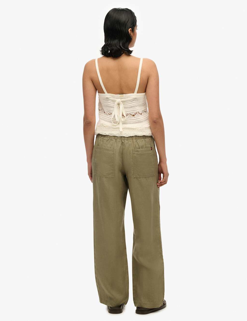 Pure Linen Drawstring Trousers 5 of 8