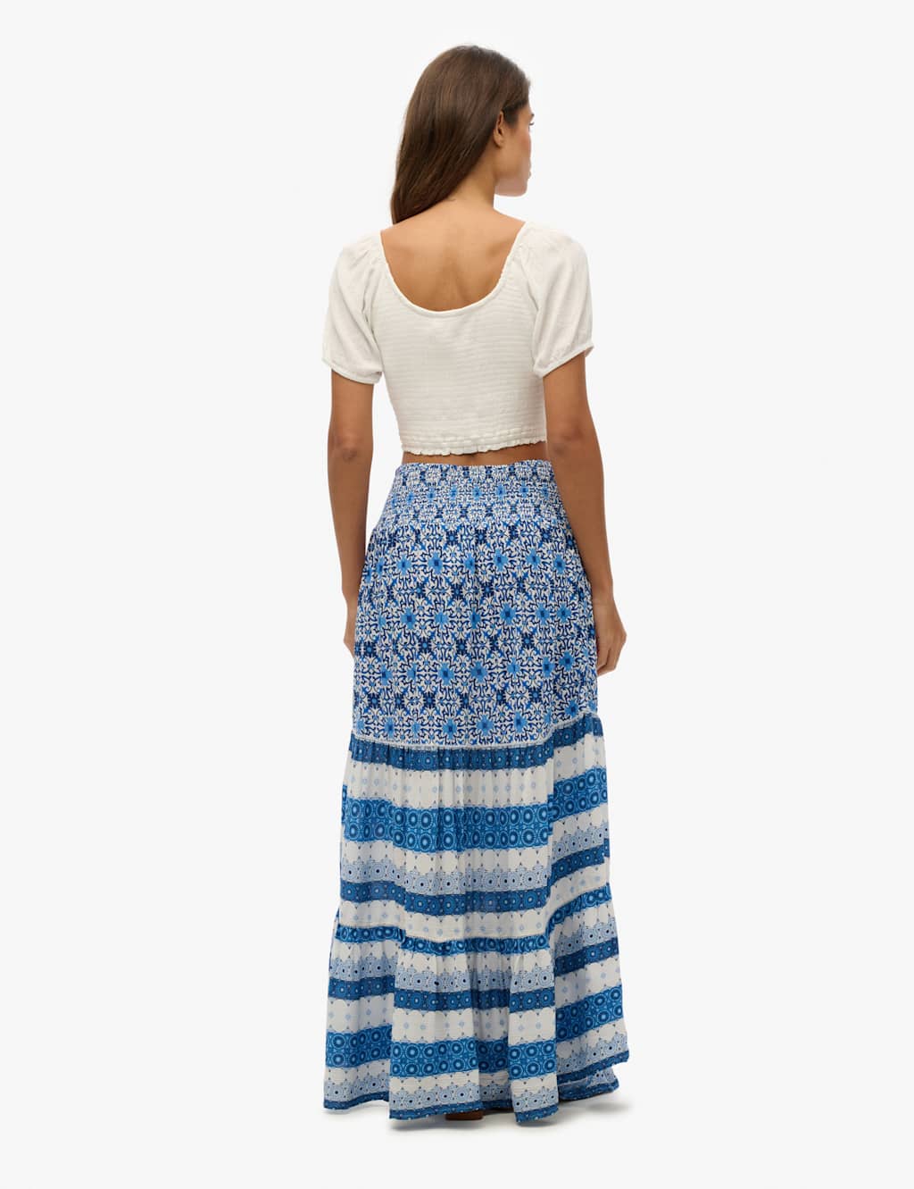 Printed Maxi Tiered Skirt 4 of 6