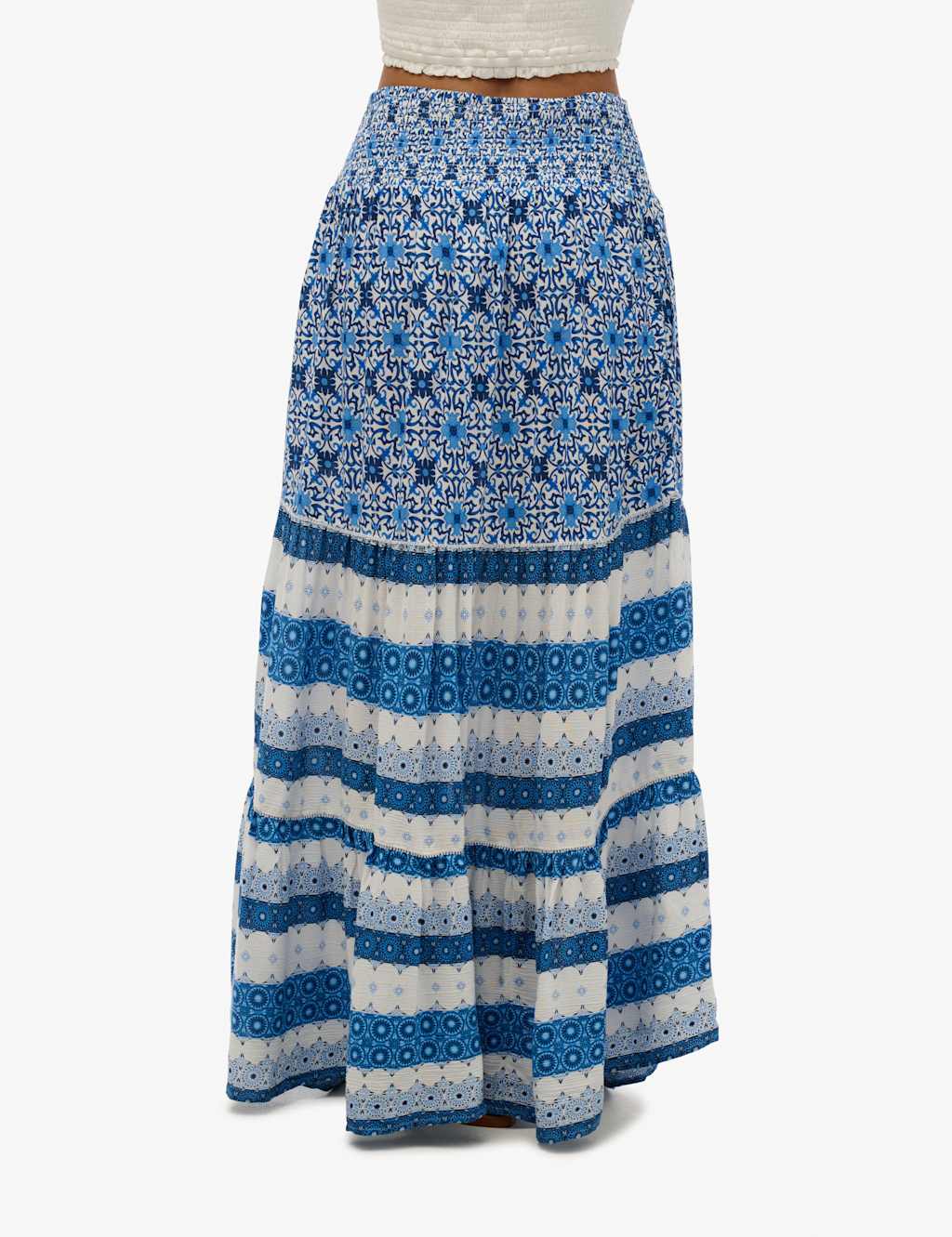 Printed Maxi Tiered Skirt 6 of 6