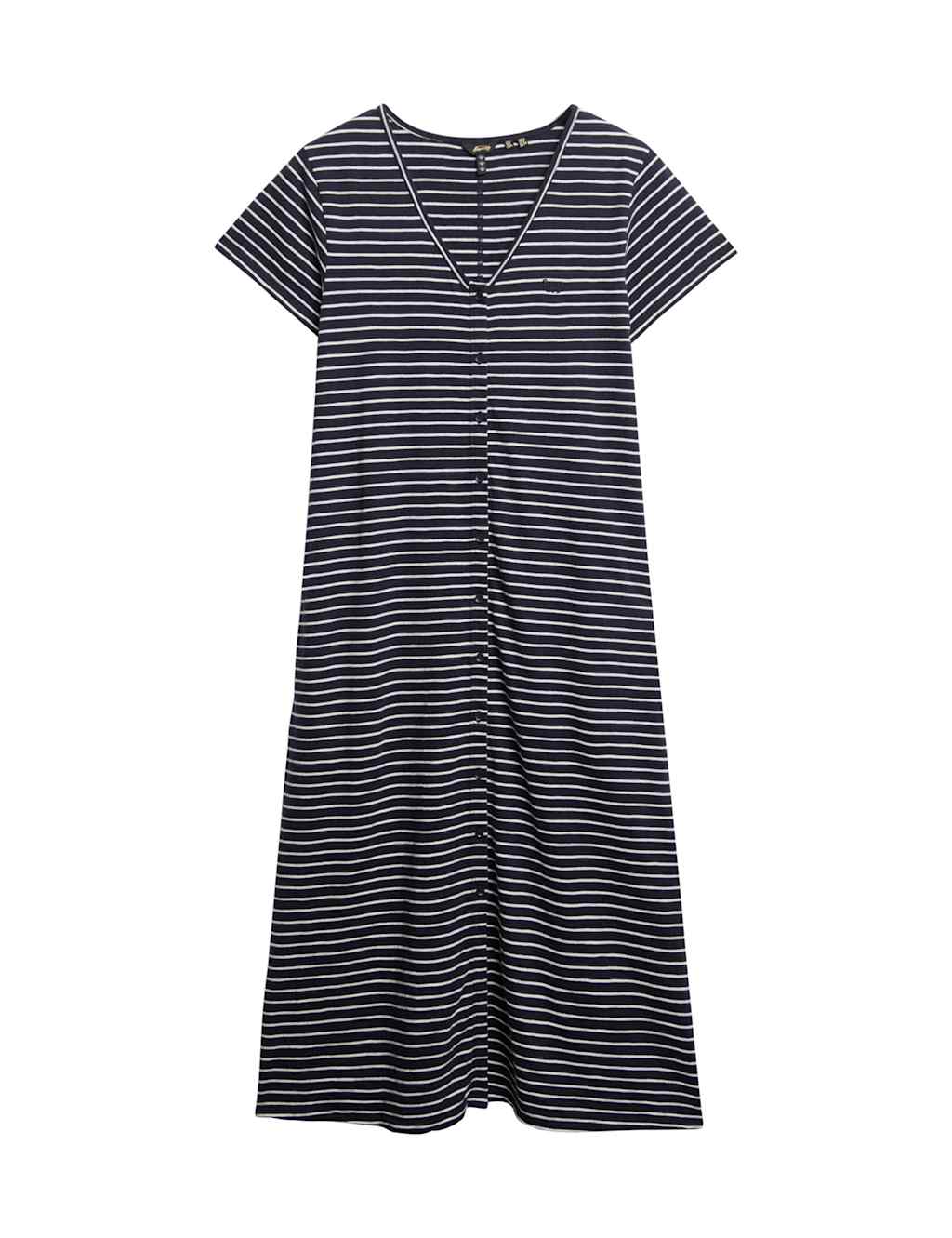 Jersey Button Through Midi Relaxed Dress 8 of 8