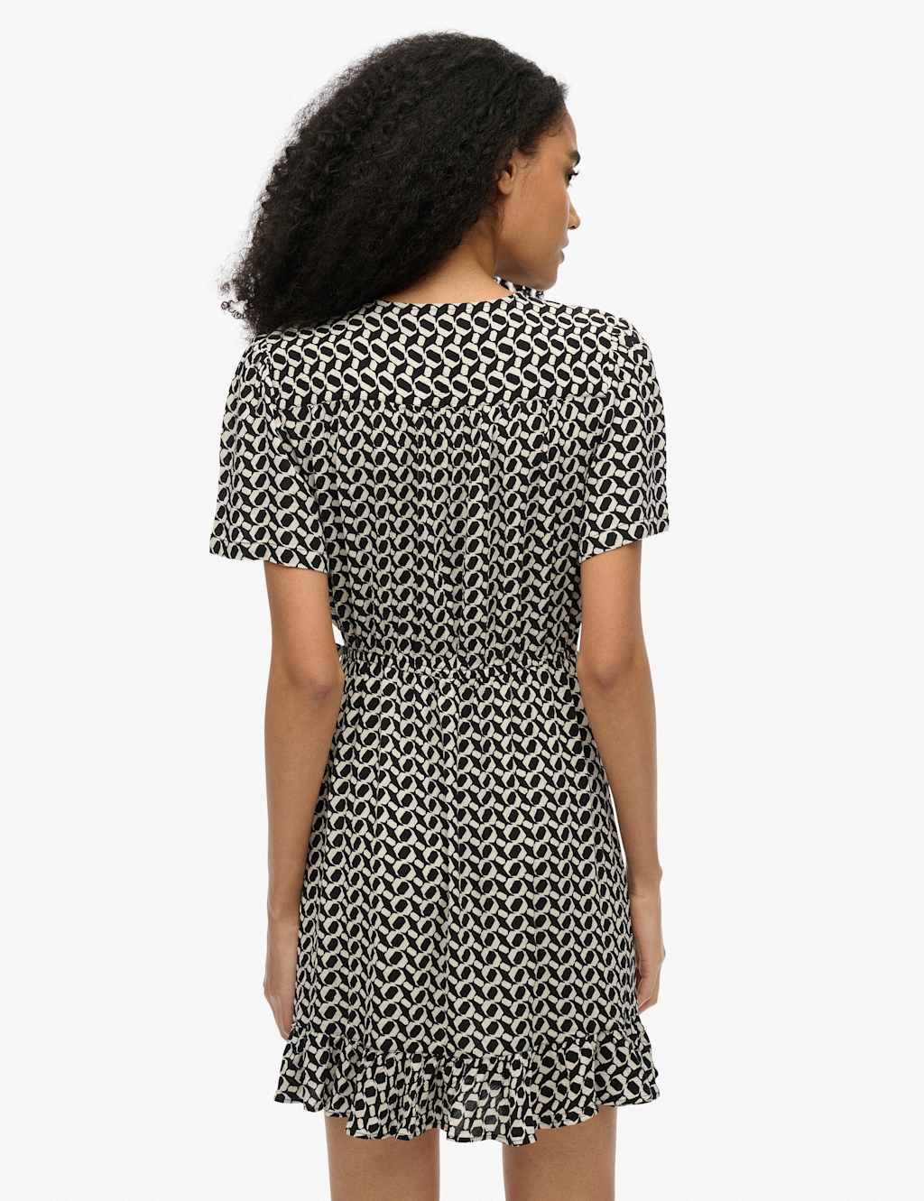Printed Mini Wrap Dress 4 of 5