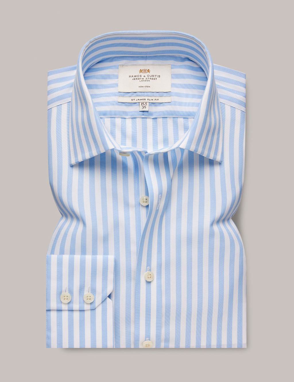 Slim Fit Pure Cotton Striped Shirt 3 of 3