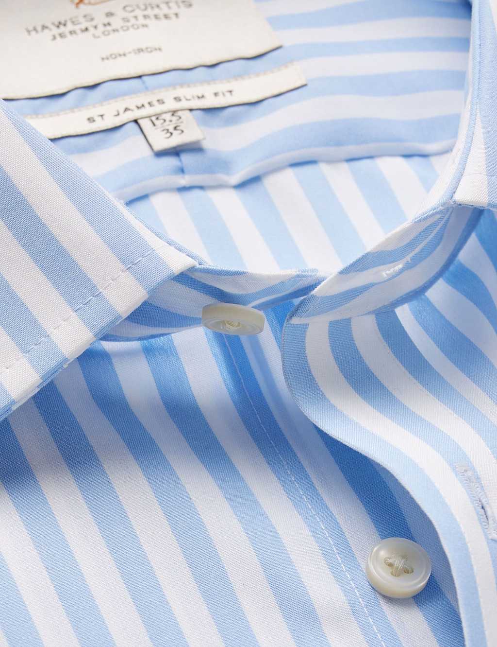 Slim Fit Pure Cotton Striped Shirt 2 of 3
