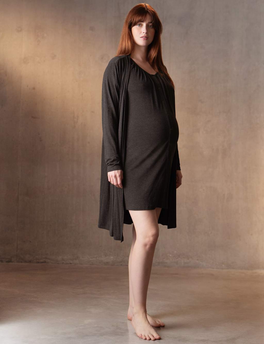 4pc Maternity Jersey Sleepwear Set 2 of 10
