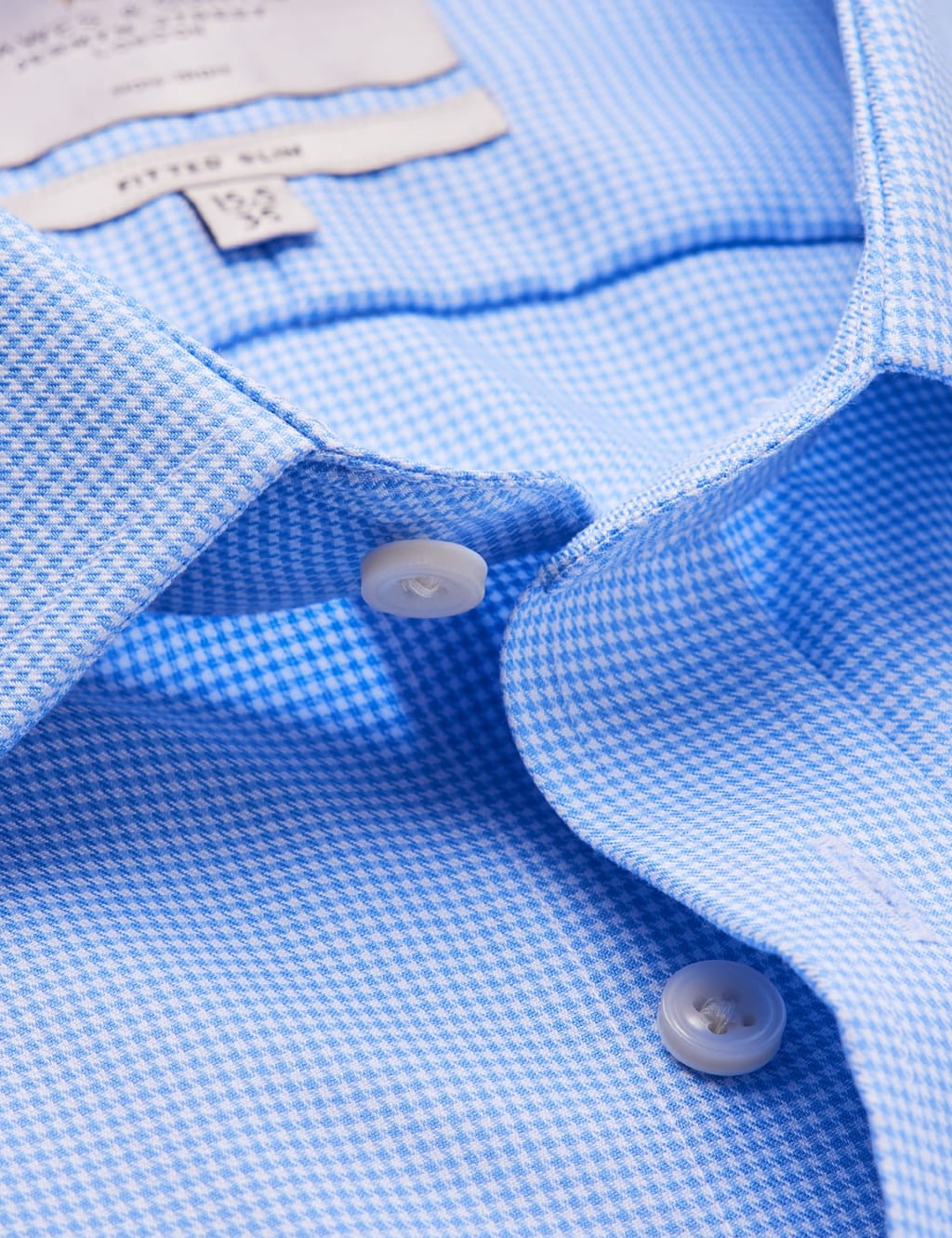 Slim Fit Non Iron Pure Cotton Check Shirt 3 of 3