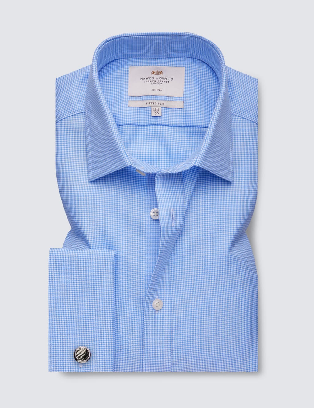 Slim Fit Non Iron Pure Cotton Check Shirt 2 of 3