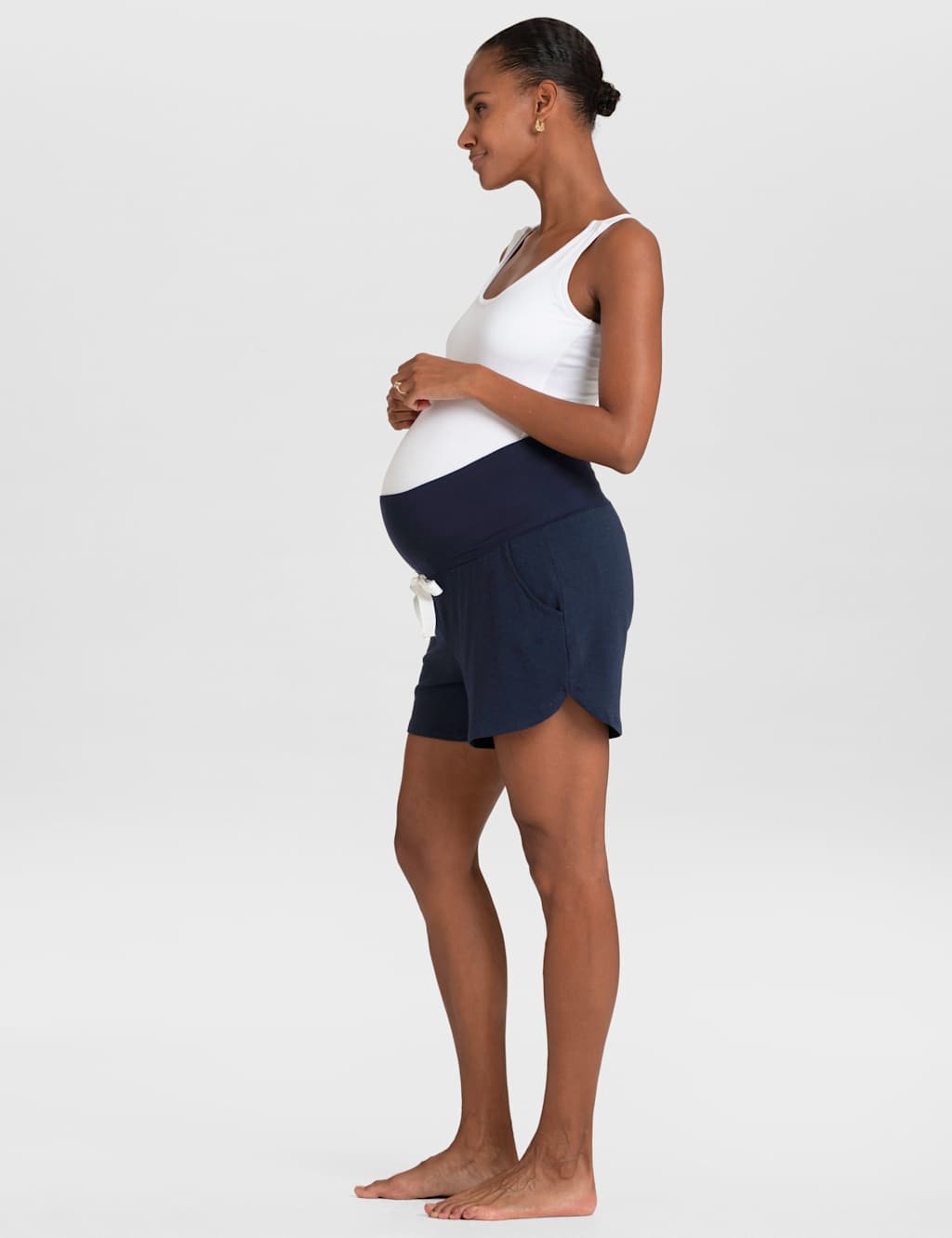 2pk Maternity Jersey Over Bump Pyjama Shorts 5 of 8
