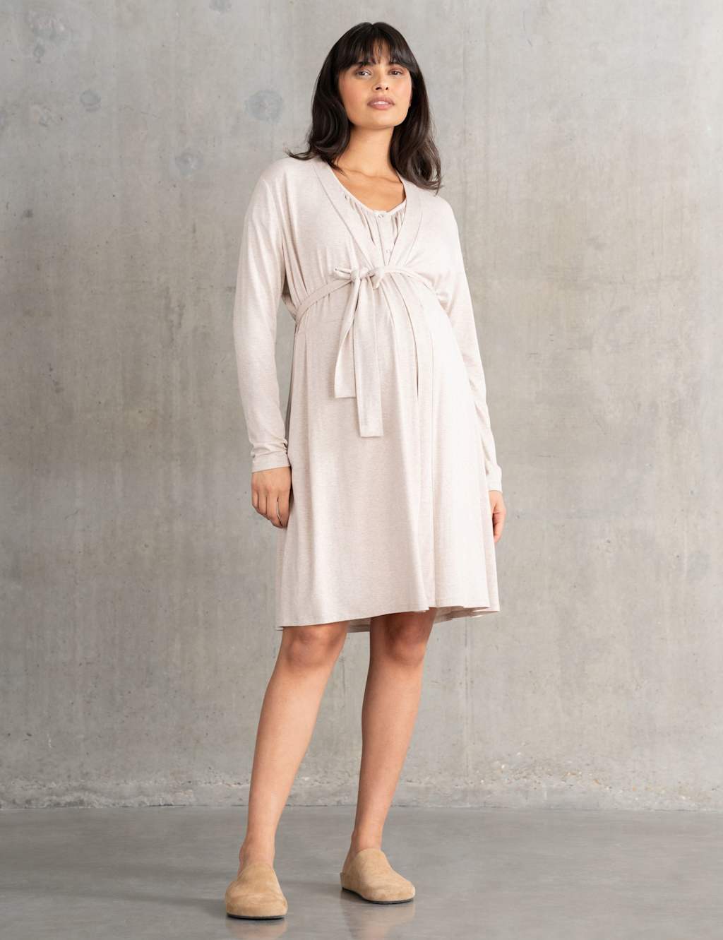 4pc Maternity Jersey Sleepwear Set 4 of 11