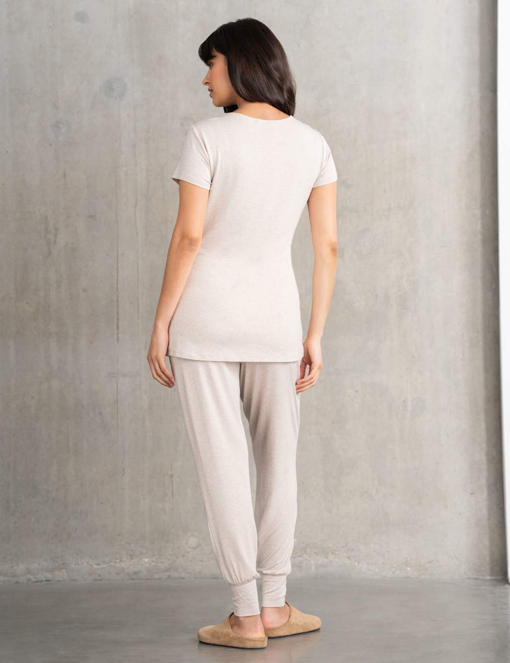 4pc Maternity Jersey Sleepwear Set 5 of 11