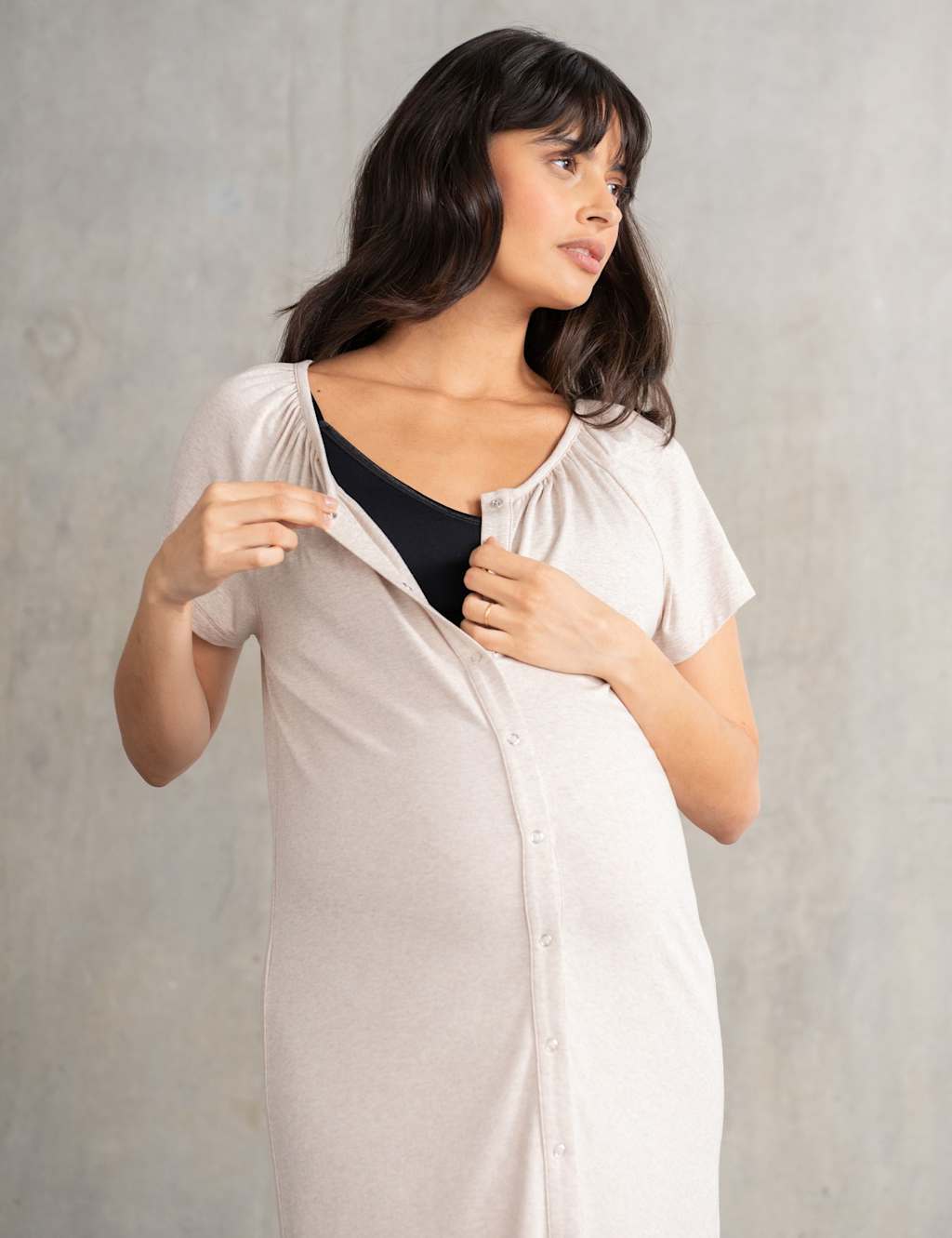 4pc Maternity Jersey Sleepwear Set 9 of 11