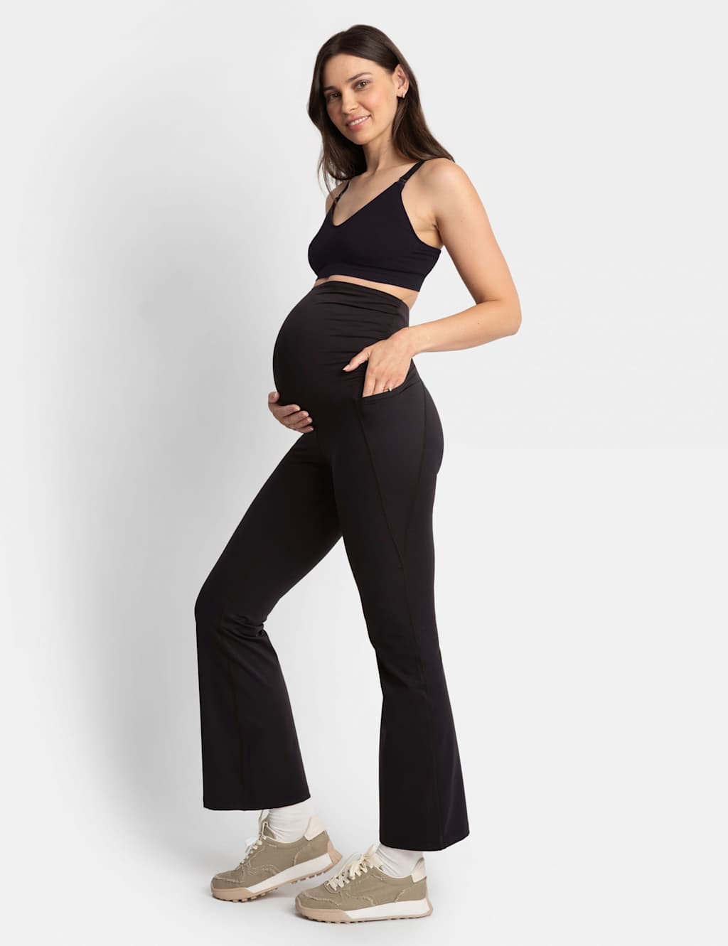 Maternity Over Bump Flared Leggings 2 of 5
