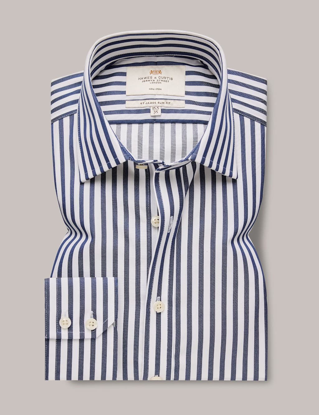 Slim Fit Pure Cotton Striped Shirt 3 of 3