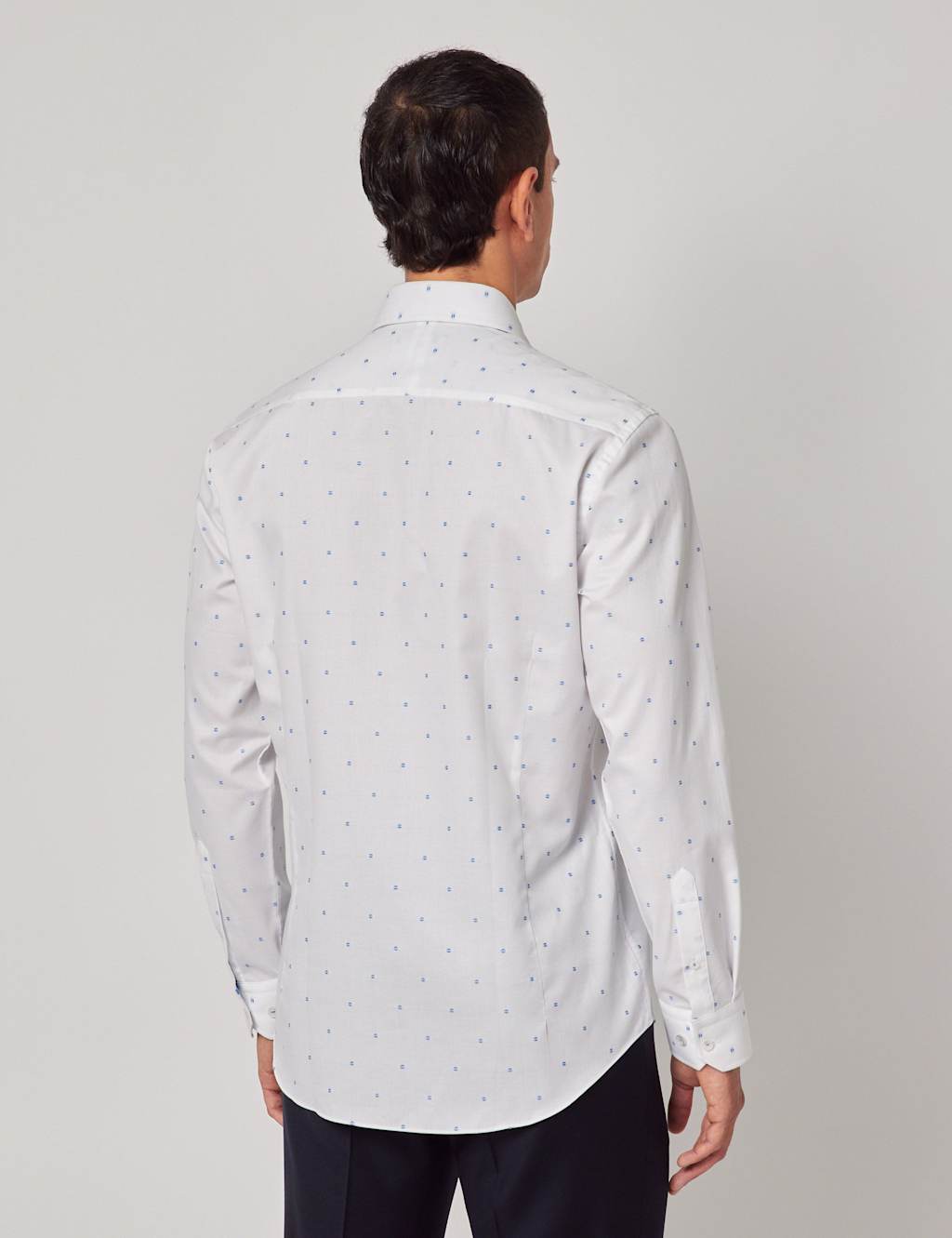 Slim Fit Pure Cotton Dobby Spot Cotton Shirt 2 of 2
