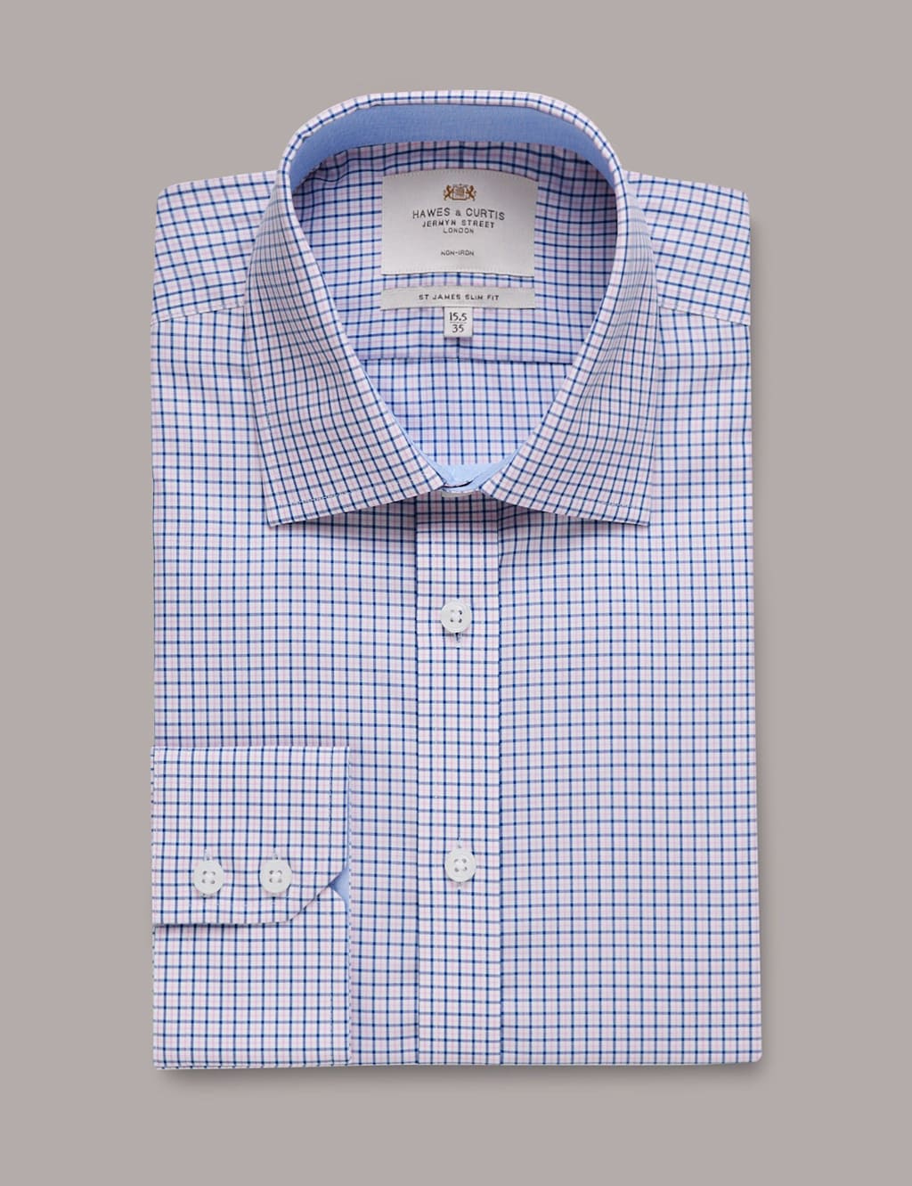 Slim Fit Pure Cotton Check Shirt 2 of 2