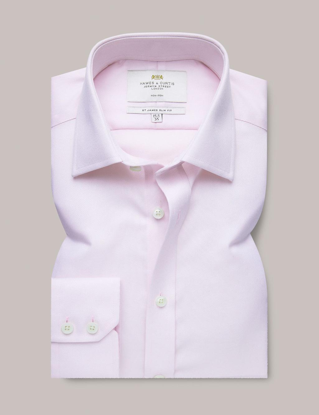 Non Iron Slim Fit Pure Cotton Shirt 2 of 2